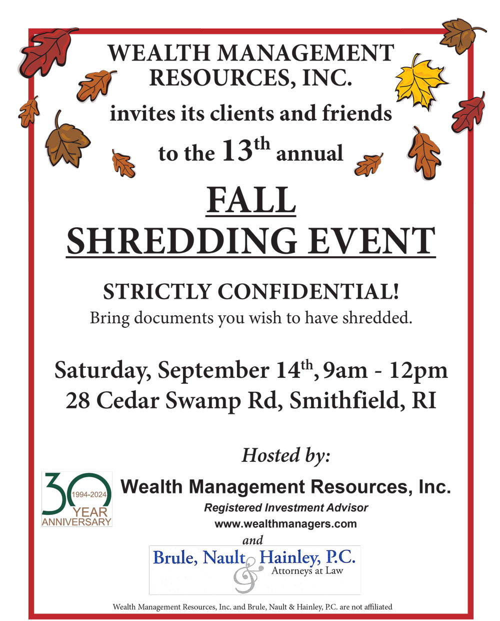 2024 shredding event