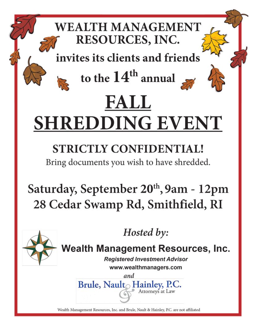 2025 Fall Shredding Event