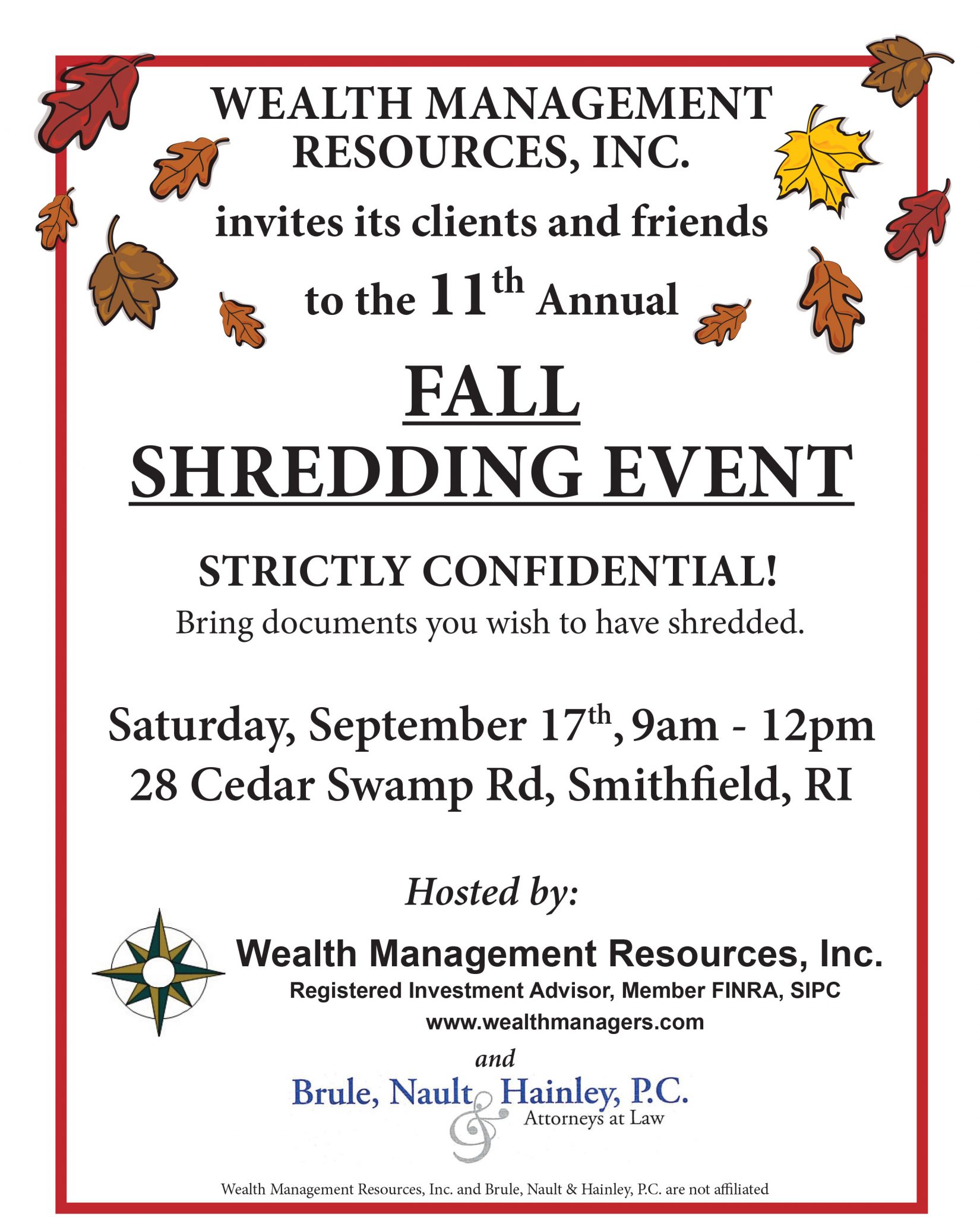 the-11th-annual-fall-shredding-event-wealth-management-resources